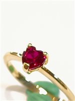 Anello Vidali Gioielli Donna in Oro giallo Rubino sintetico ANOR-84-34 - ANOR-84-34